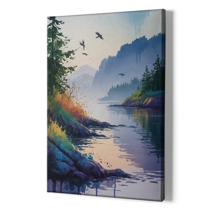 Vancouver Island Mist - Canvas Print Art Sides