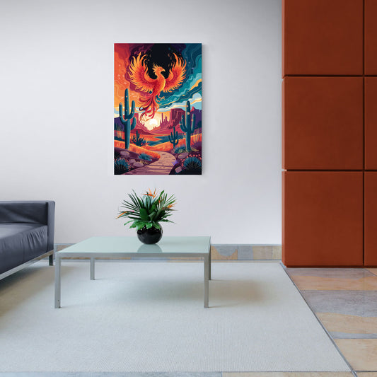 Phoenix Desert Landscape - Canvas Wall Art Living Room