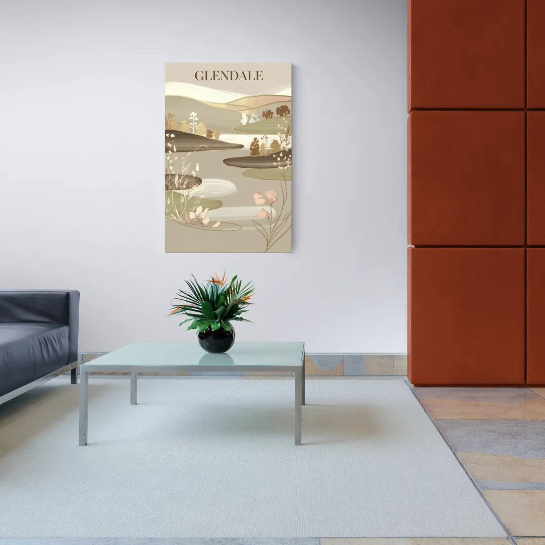 Glendale Rustic Elegance - Canvas Wall Art Living Room