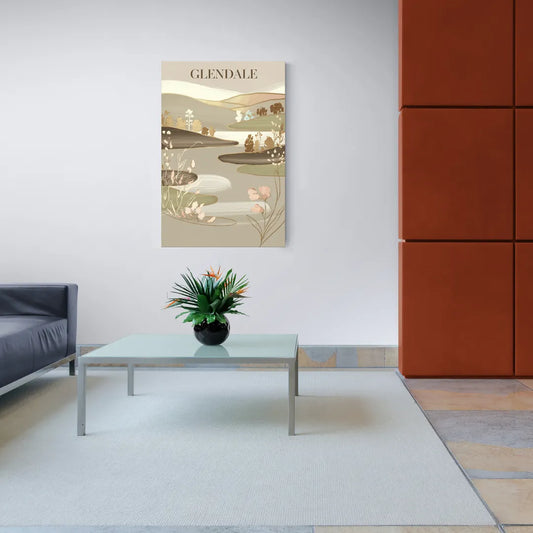 Glendale Rustic Elegance - Canvas Wall Art Living Room