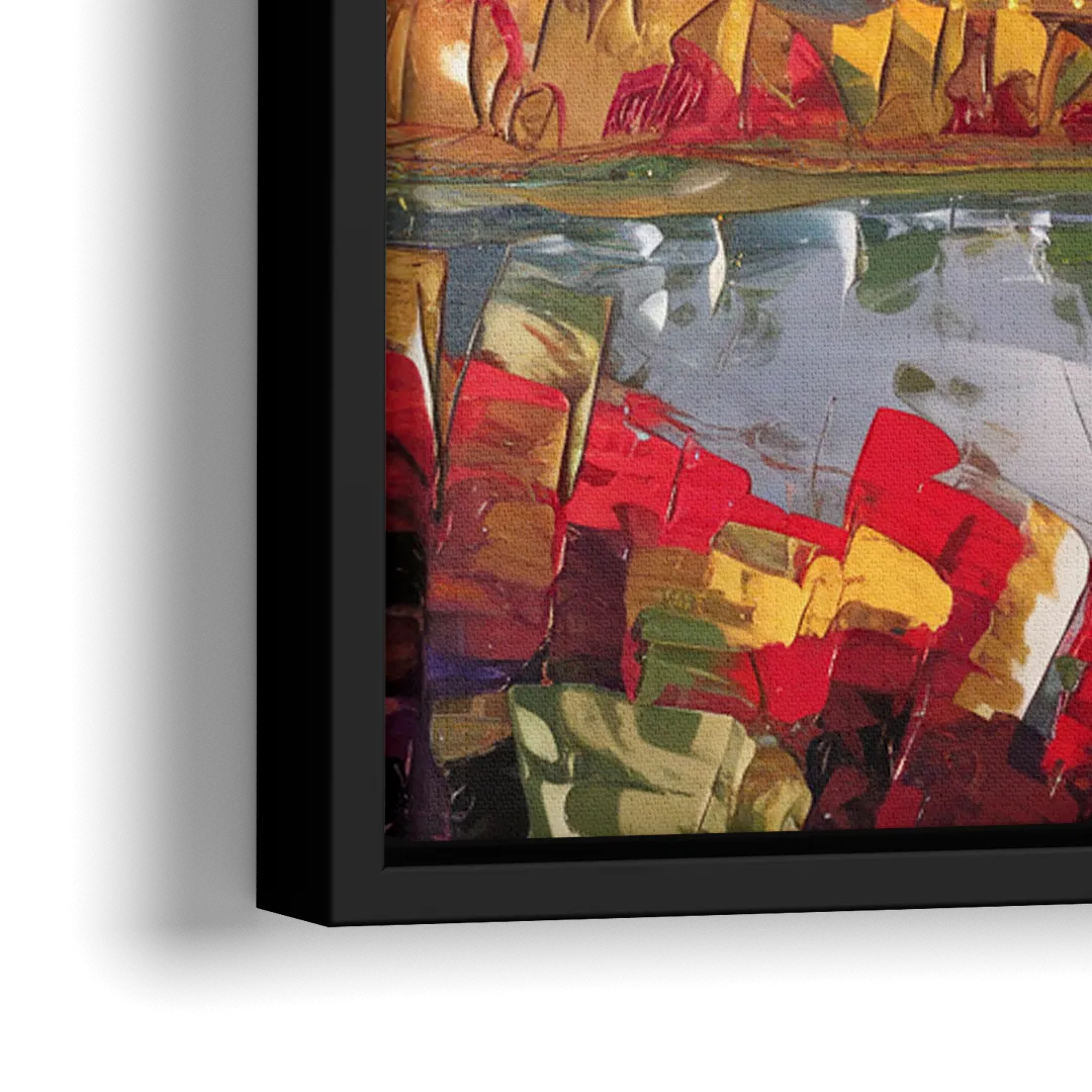 Denver Art Museum Highlights - Close-Up Black Frame Canvas