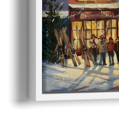 Breckenridge Historic Downtown - Close-Up White Frame Canvas