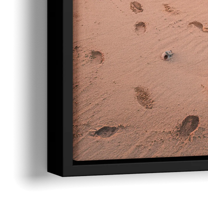St. Petersburg Beachfront Serenity - Close-Up Black Frame Canvas
