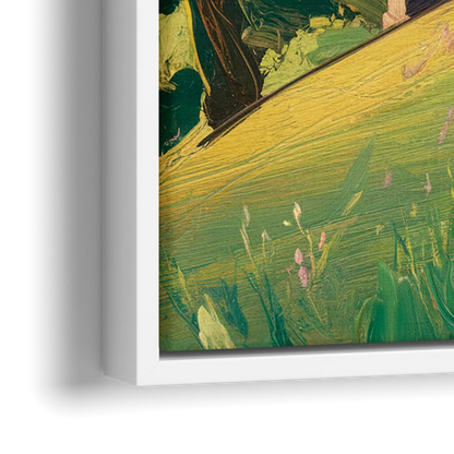 Birmingham Vulcan Statue View - Close-Up White Frame Canvas