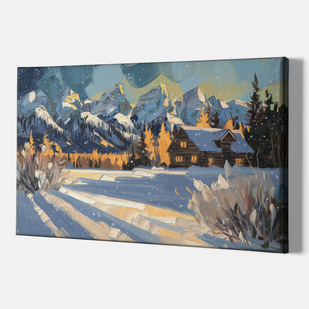 Jackson Hole Winter Wonderland - Canvas Wall Art Indoor