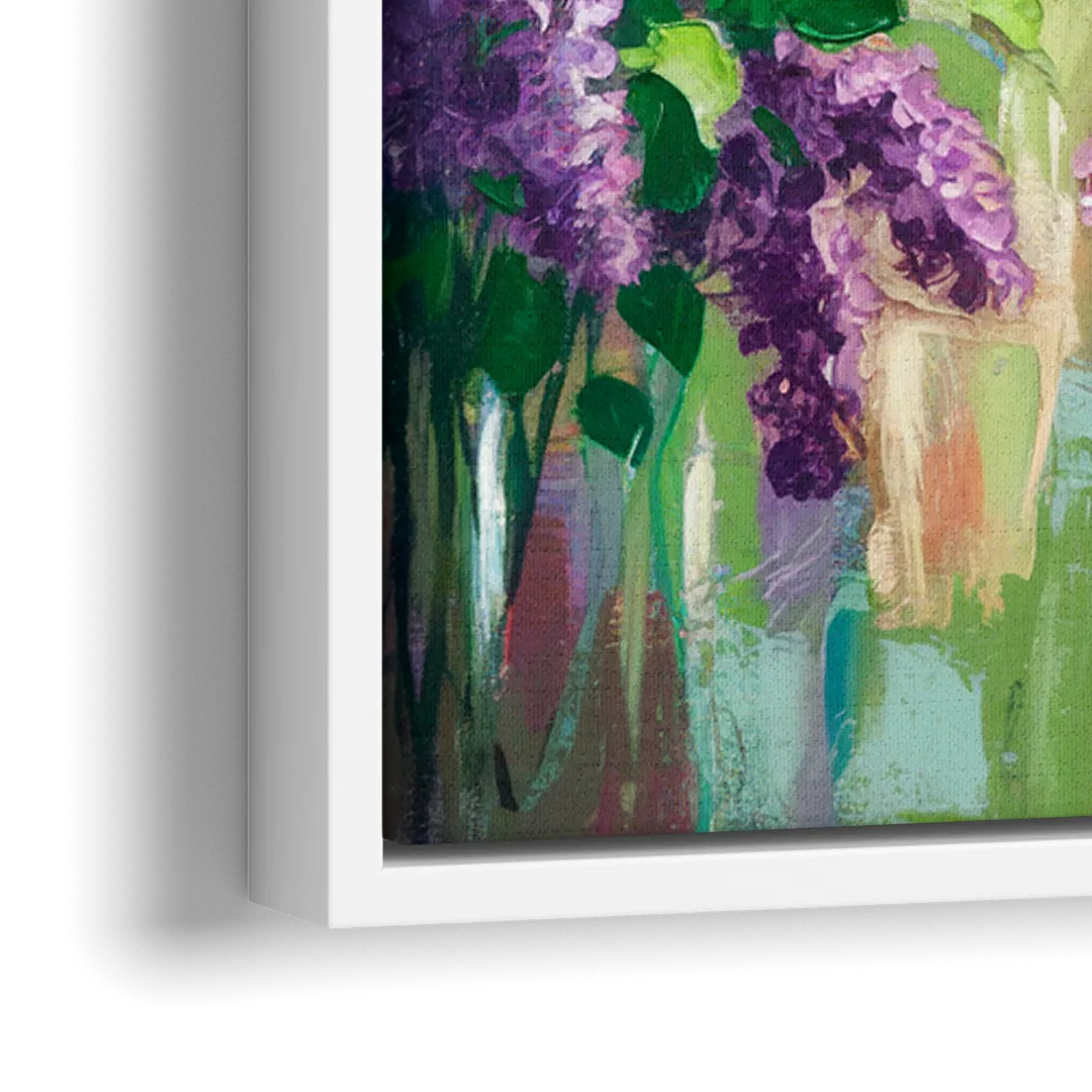 Rochester Lilac Festival Scene - Close-Up White Frame Canvas