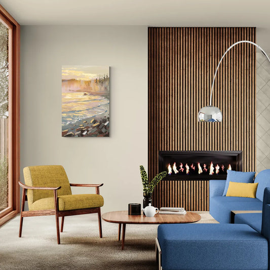 Traverse City Coastal Sunrise - Canvas Wall Art Living Room