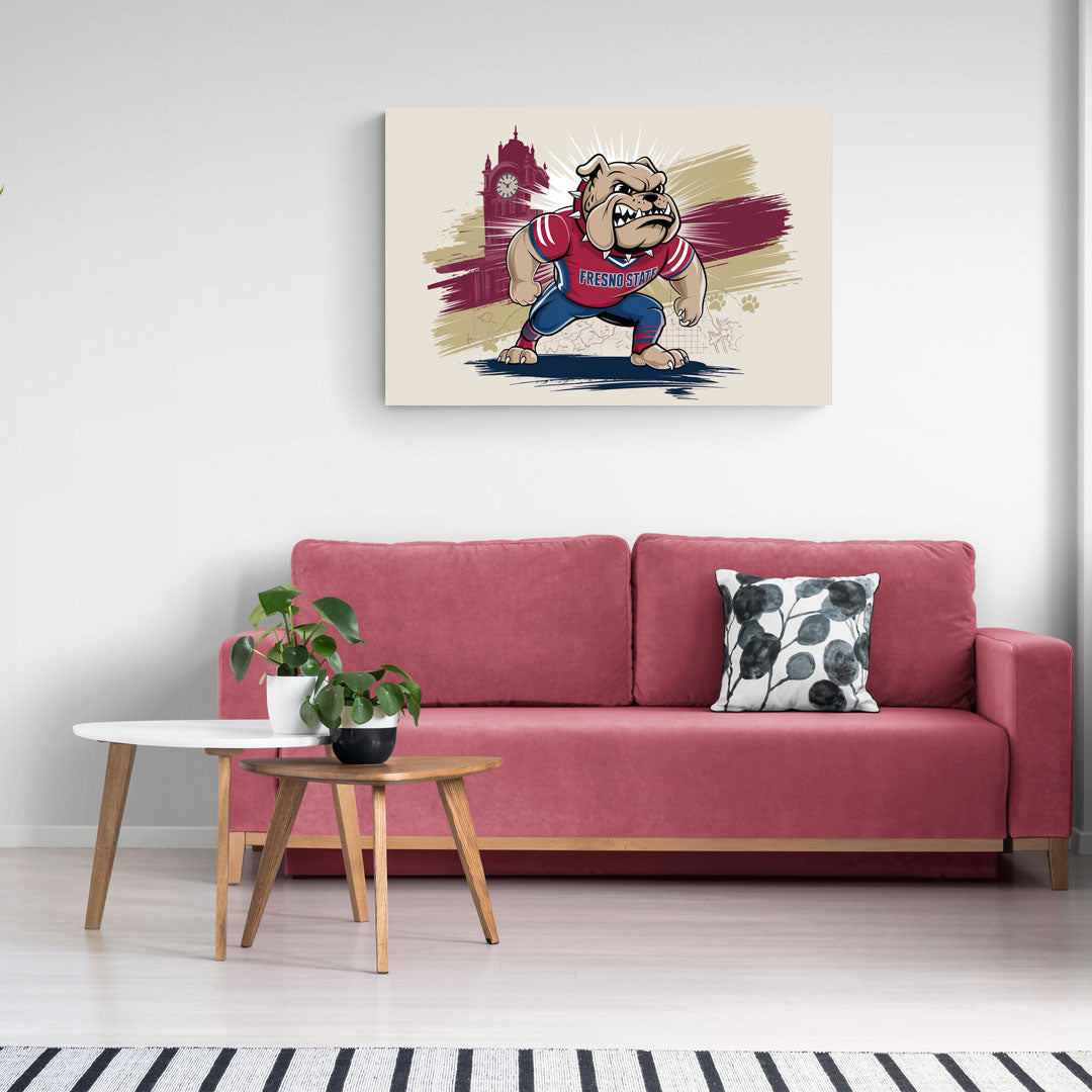 Fresno State Fans Unite - Canvas Wall Art Living Room