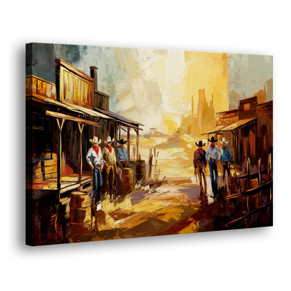Tombstone Historic Landmarks - Canvas Print Art Sides