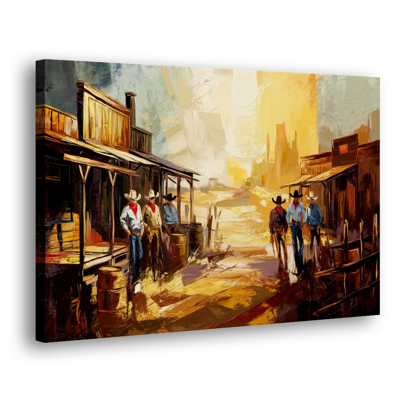 Tombstone Historic Landmarks - Canvas Print Art Sides