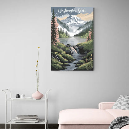 Washington State Nature Scenes - Canvas Wall Art Living Room
