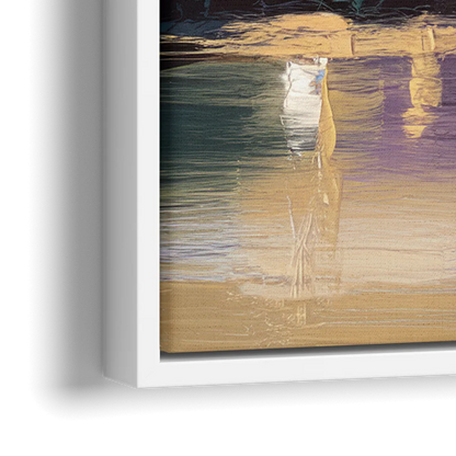Providence Downtown Horizon - Close-Up White Frame Canvas