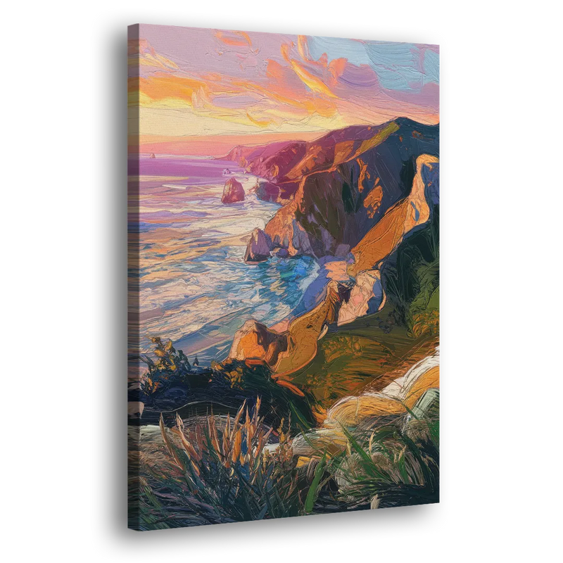 Big Sur Mountain Views - Canvas Print Art Sides