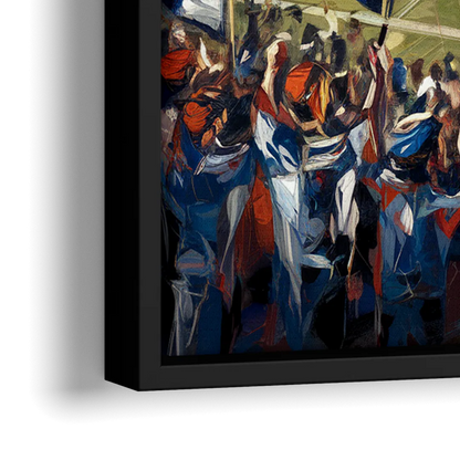 Kansas City Sporting KC Tribute - Close-Up Black Frame Canvas