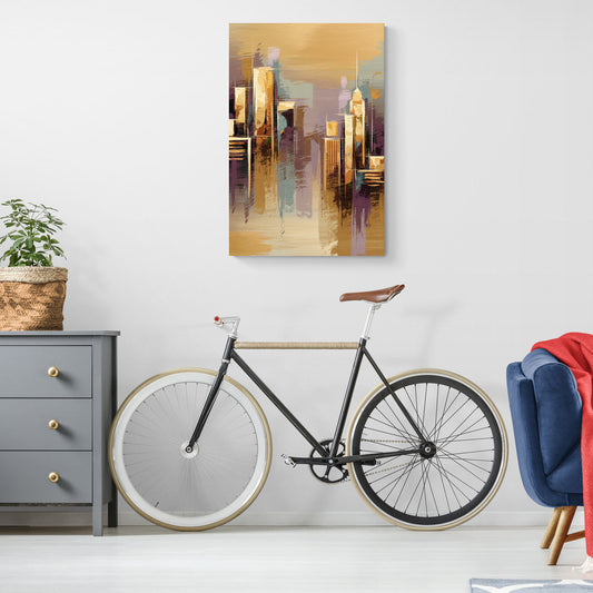 Kansas City Downtown Panorama - Canvas Wall Art Living Room
