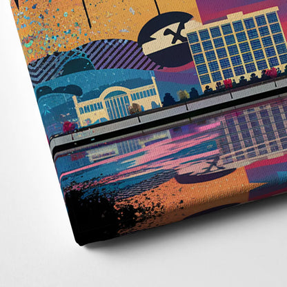 Tampa Urban Street Art Vibes Canvas Close Up