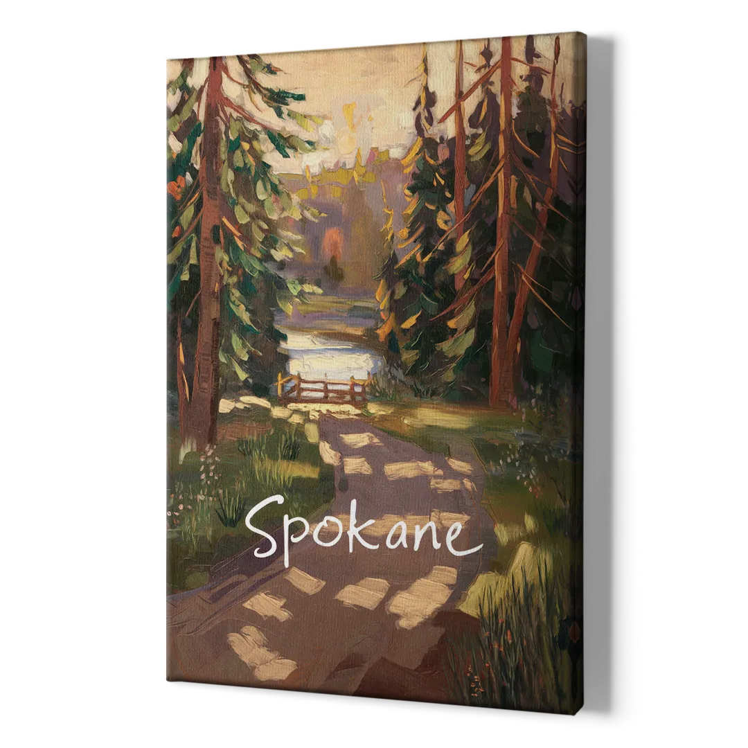 Spokane Nature Trails - Canvas Print Art Sides