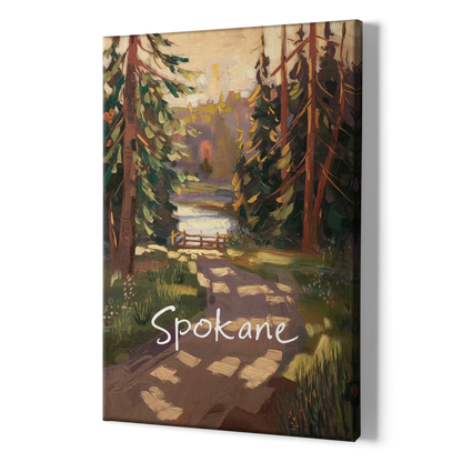 Spokane Nature Trails - Canvas Print Art Sides
