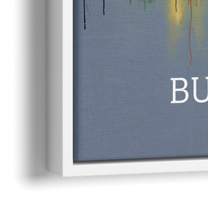 Buffalo Architectural Charm - Close-Up White Frame Canvas