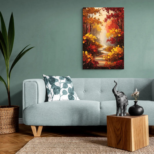 Salem Autumn Forest - Canvas Wall Art Living Room