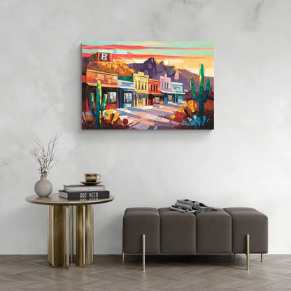 Bisbee Arizona Charm - Canvas Wall Art Living Room