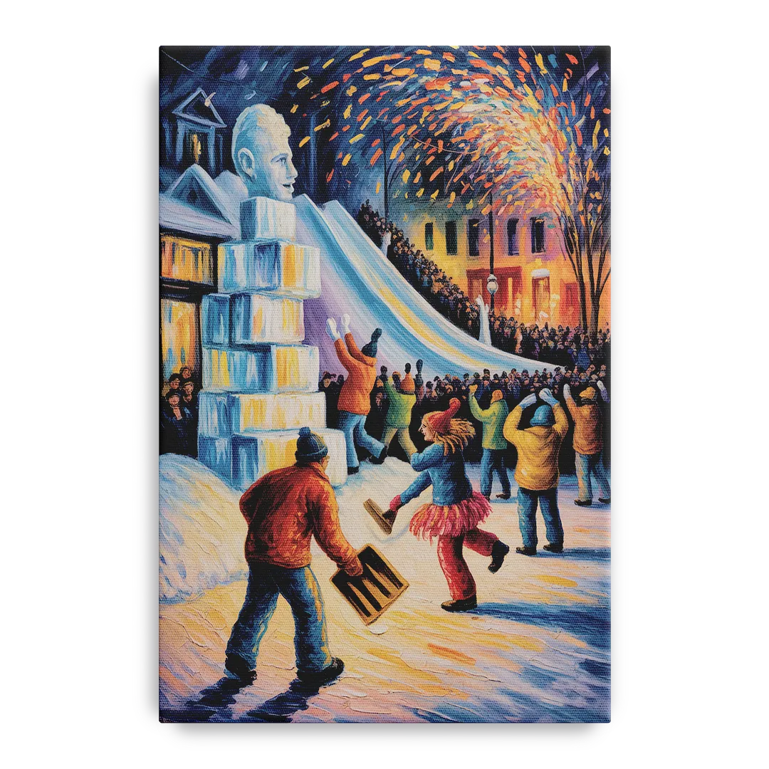 Quebec Winter Carnival - Canvas Wall Art