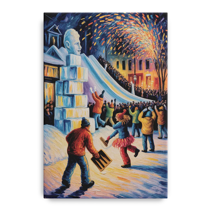 Quebec Winter Carnival - Canvas Wall Art
