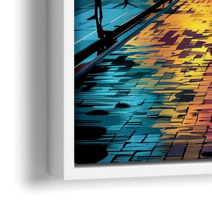 Memphis Historic Beale Street - Close-Up White Frame Canvas