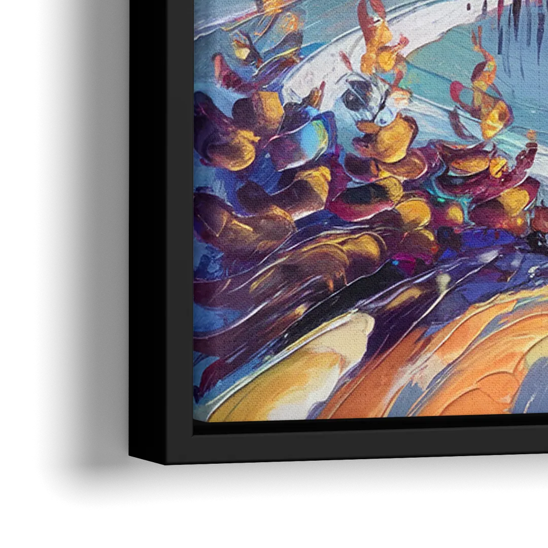 Breckenridge Scenic Trails - Close-Up Black Frame Canvas