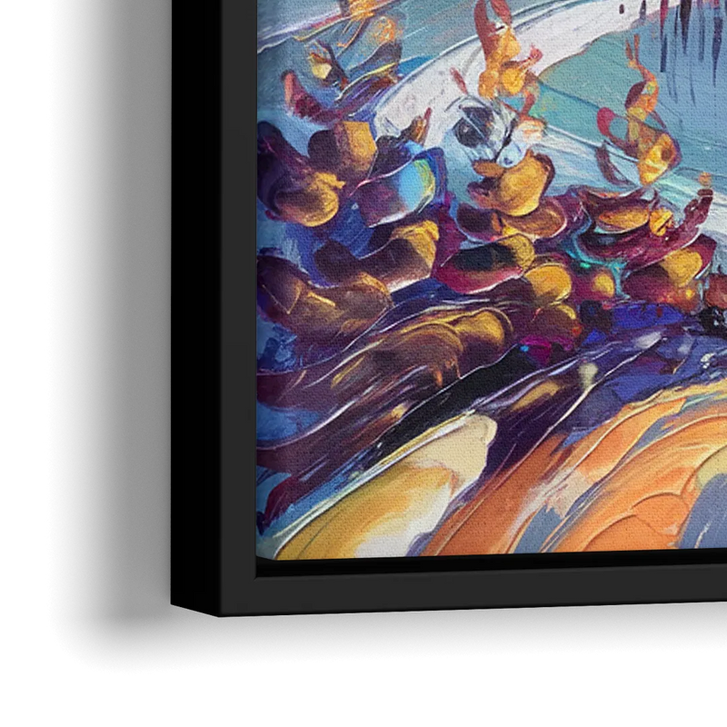 Breckenridge Scenic Trails - Close-Up Black Frame Canvas