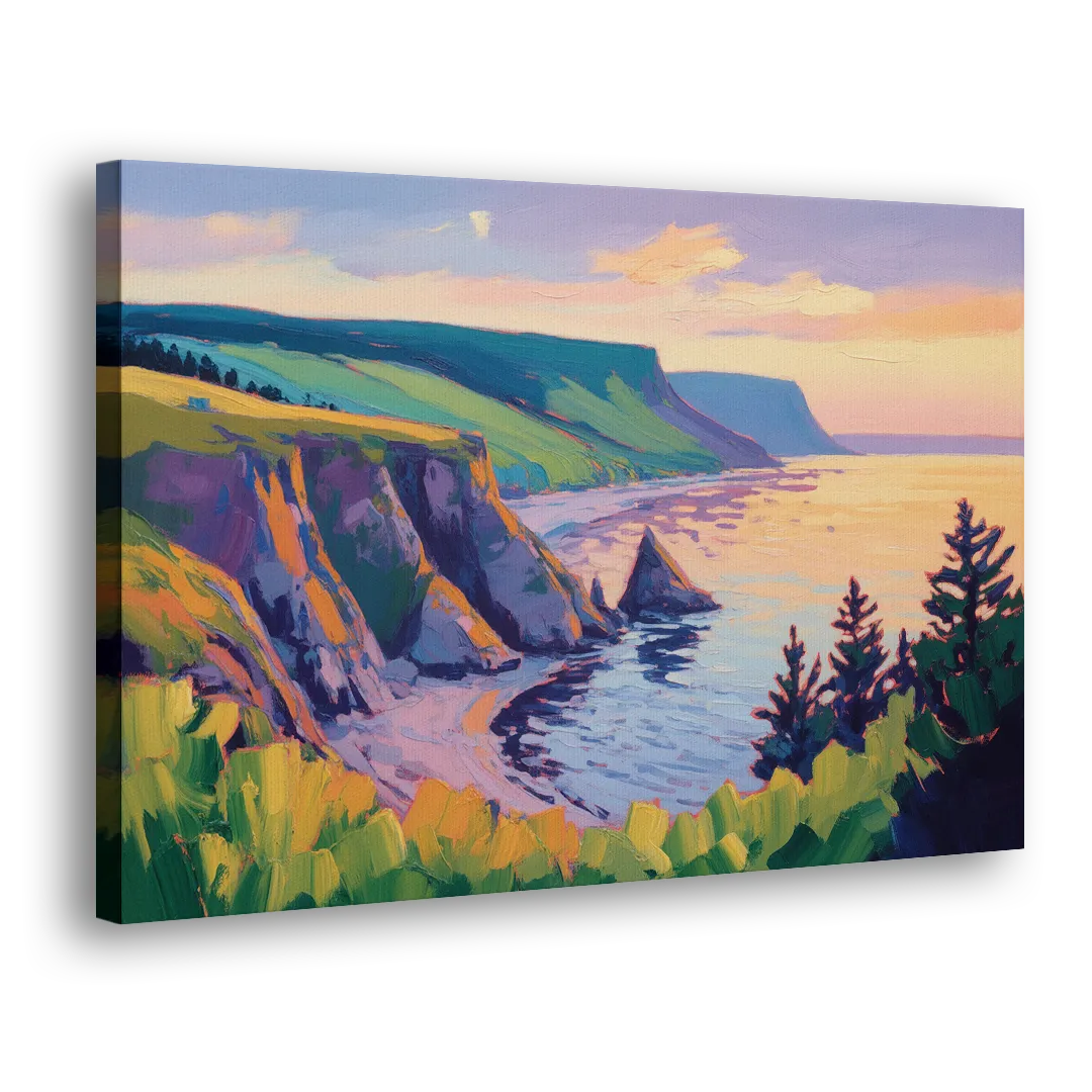 Sunset Over Cape Breton - Canvas Print Art Sides