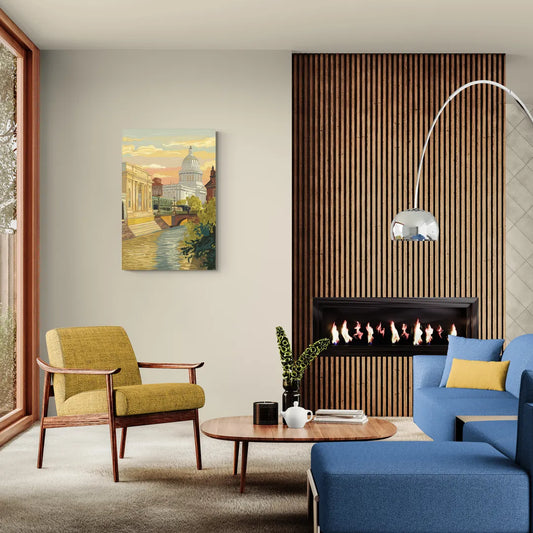Richmond Urban Landmarks - Canvas Wall Art Living Room