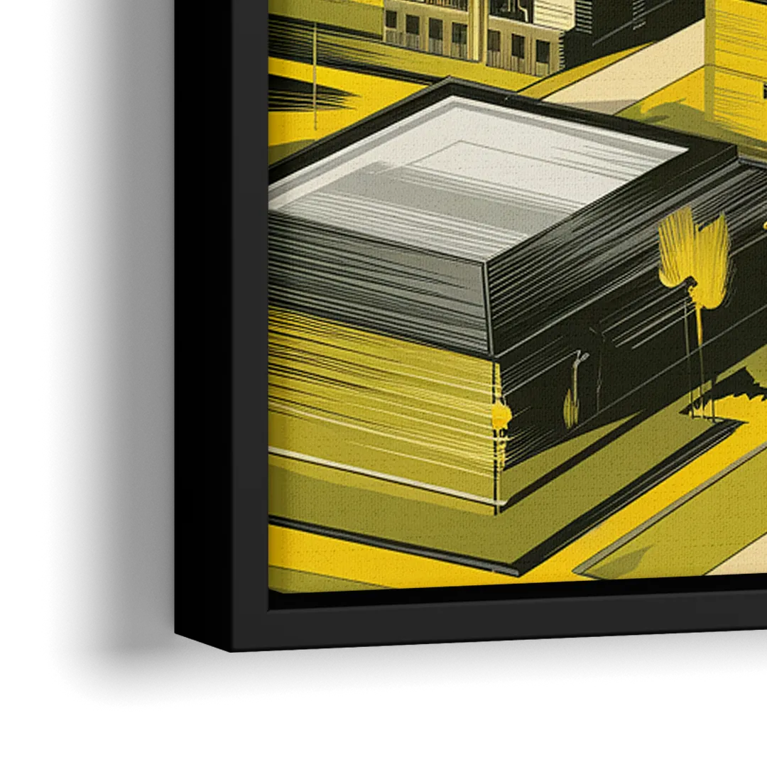 Wichita State Shockers Pride - Close-Up Black Frame Canvas
