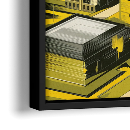 Wichita State Shockers Pride - Close-Up Black Frame Canvas