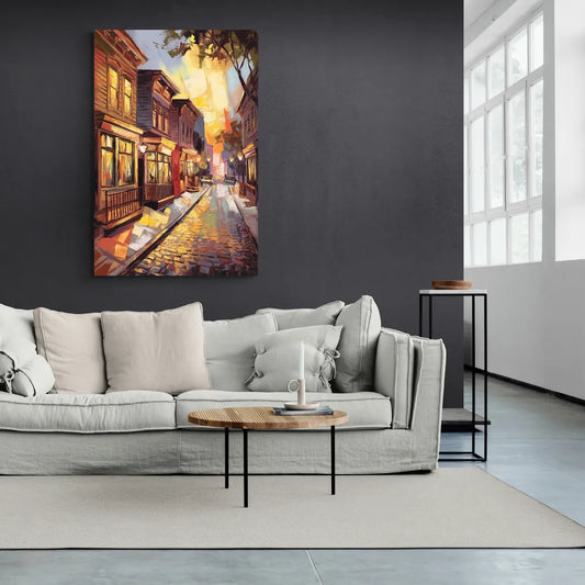 Sacramento Historic Old Town - Canvas Wall Art Living Room