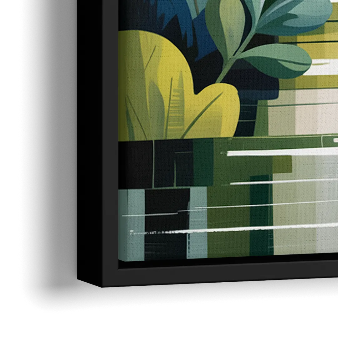 VanDusen Botanical Garden - Close-Up Black Frame Canvas