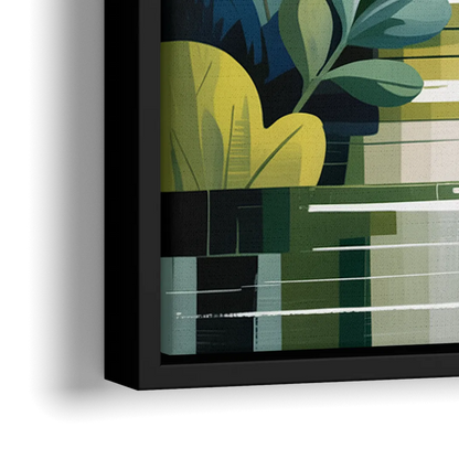 VanDusen Botanical Garden - Close-Up Black Frame Canvas