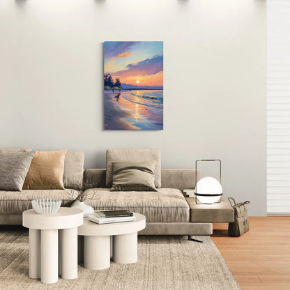 English Bay Sunset - Canvas Wall Art Living Room