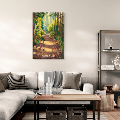 Ashland Hiking Paths - Canvas Wall Art Living Room