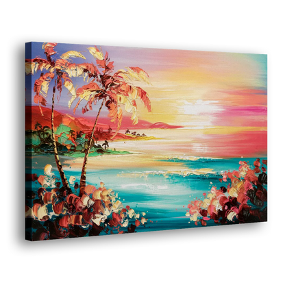 Fort Lauderdale Coastal Sunset - Canvas Print Art Sides
