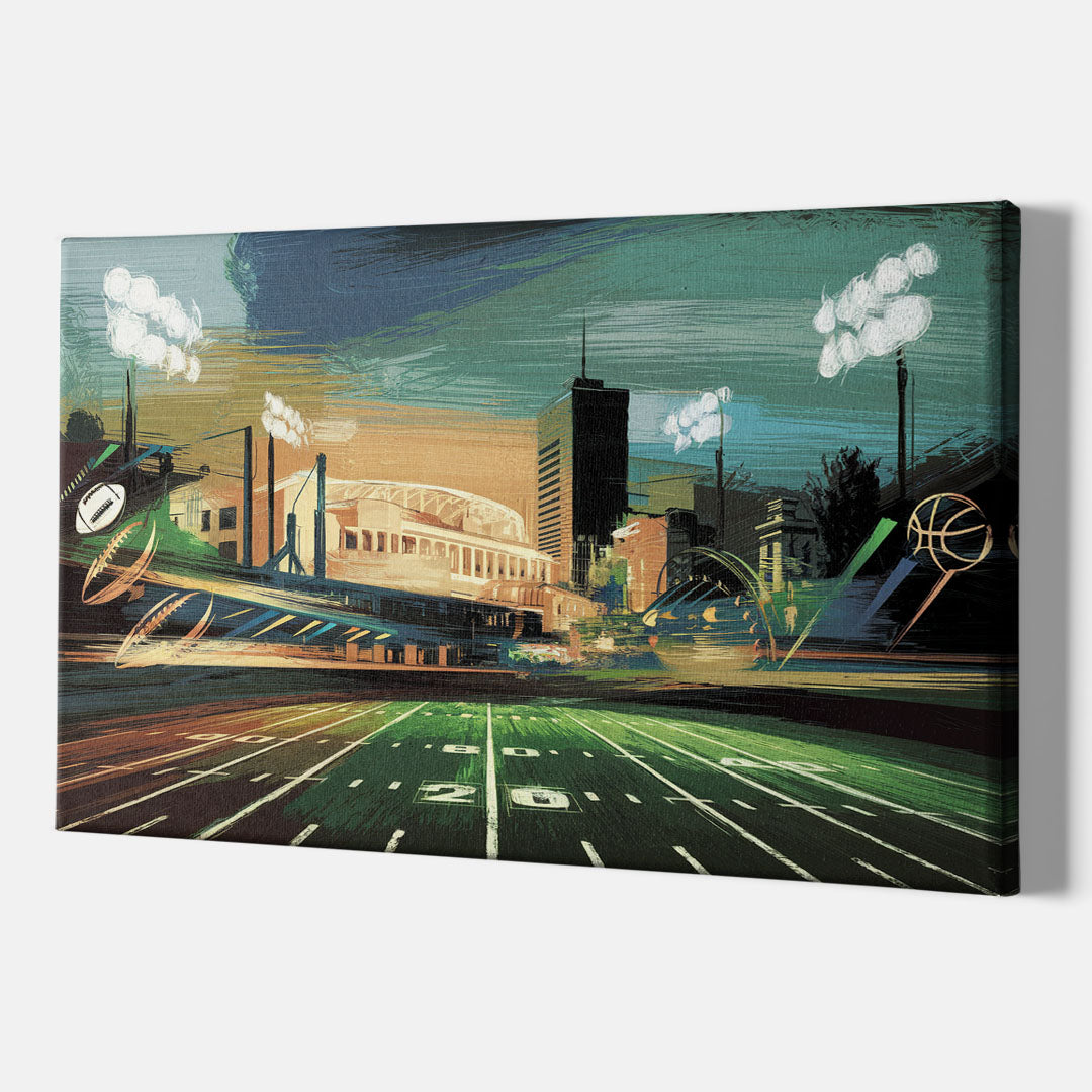 Birmingham Us Sports Teams Tribute - Canvas Wall Art Indoor