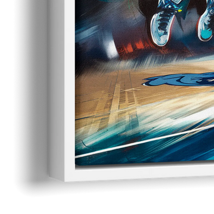 Memphis Grizzlies Spirit - Close-Up White Frame Canvas