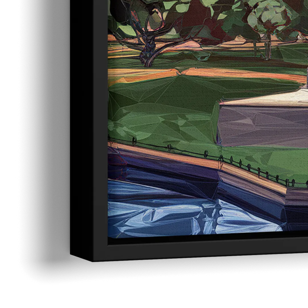 Jersey City Liberty State Park - Close-Up Black Frame Canvas