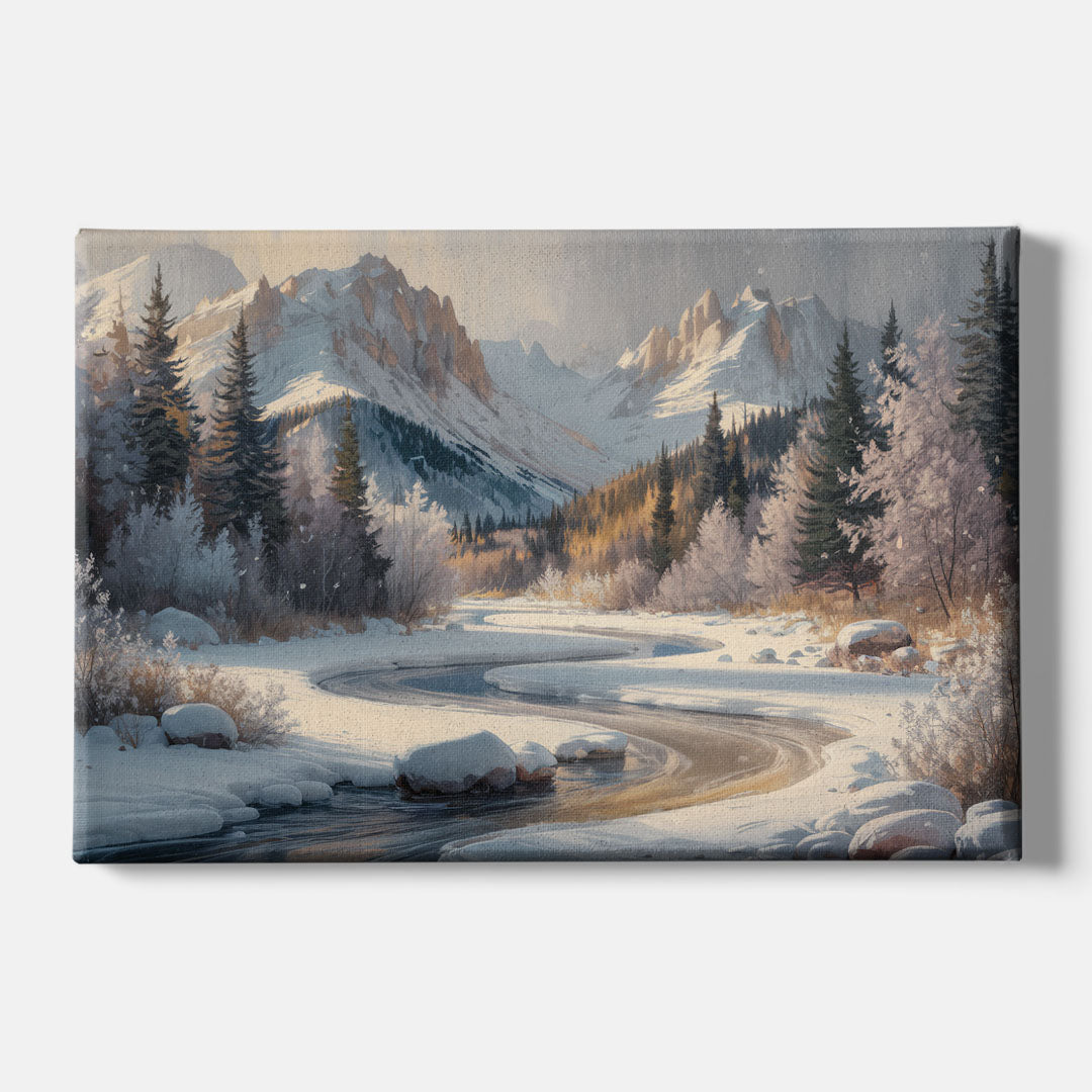 Colorado Springs Winter Wonderland - Canvas Wall Art