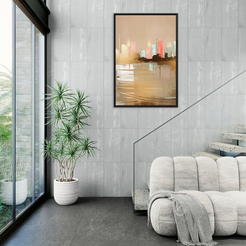 Irving Artistic Horizon - Living Room Black Frame Canvas