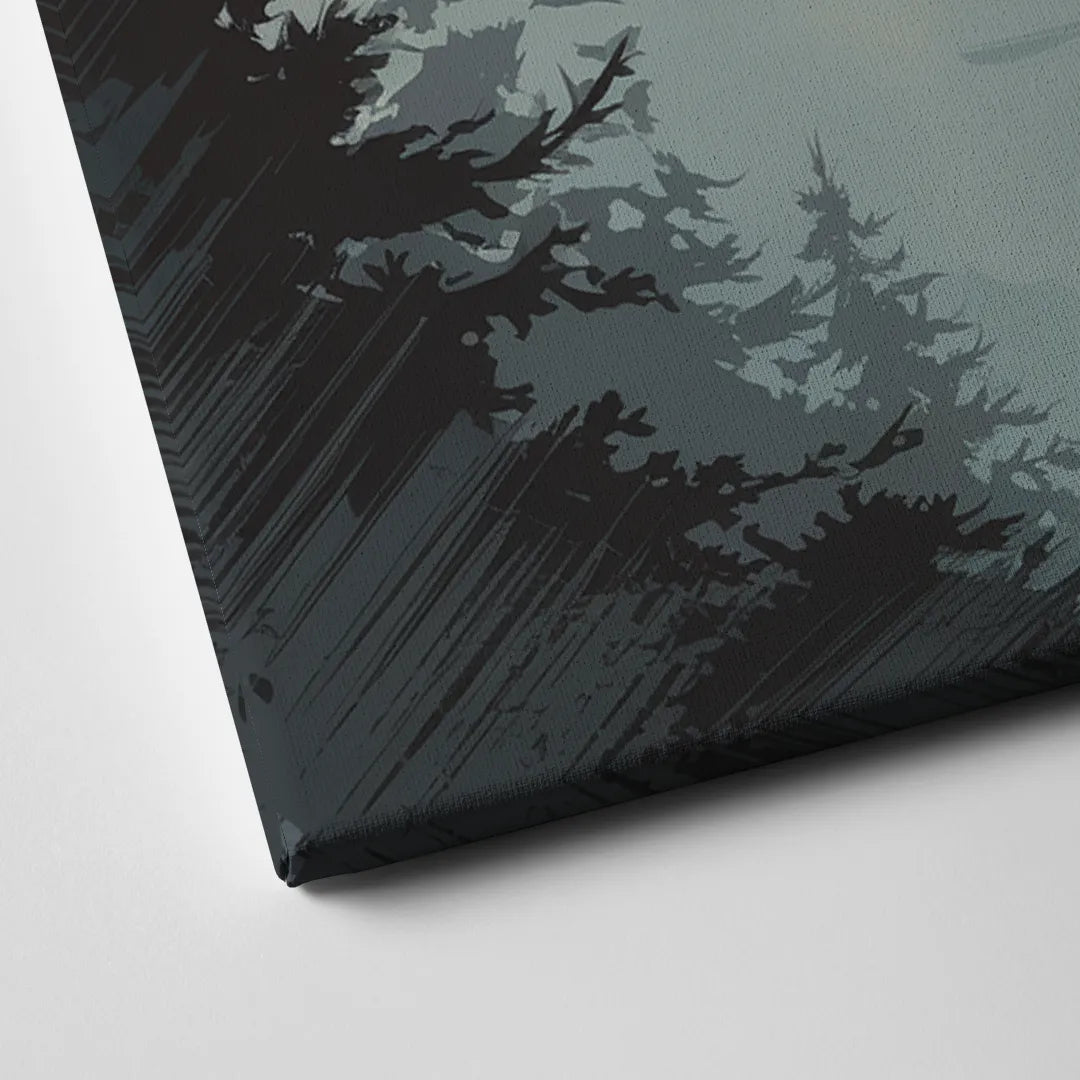 Sitka Misty Mountains Canvas Close Up