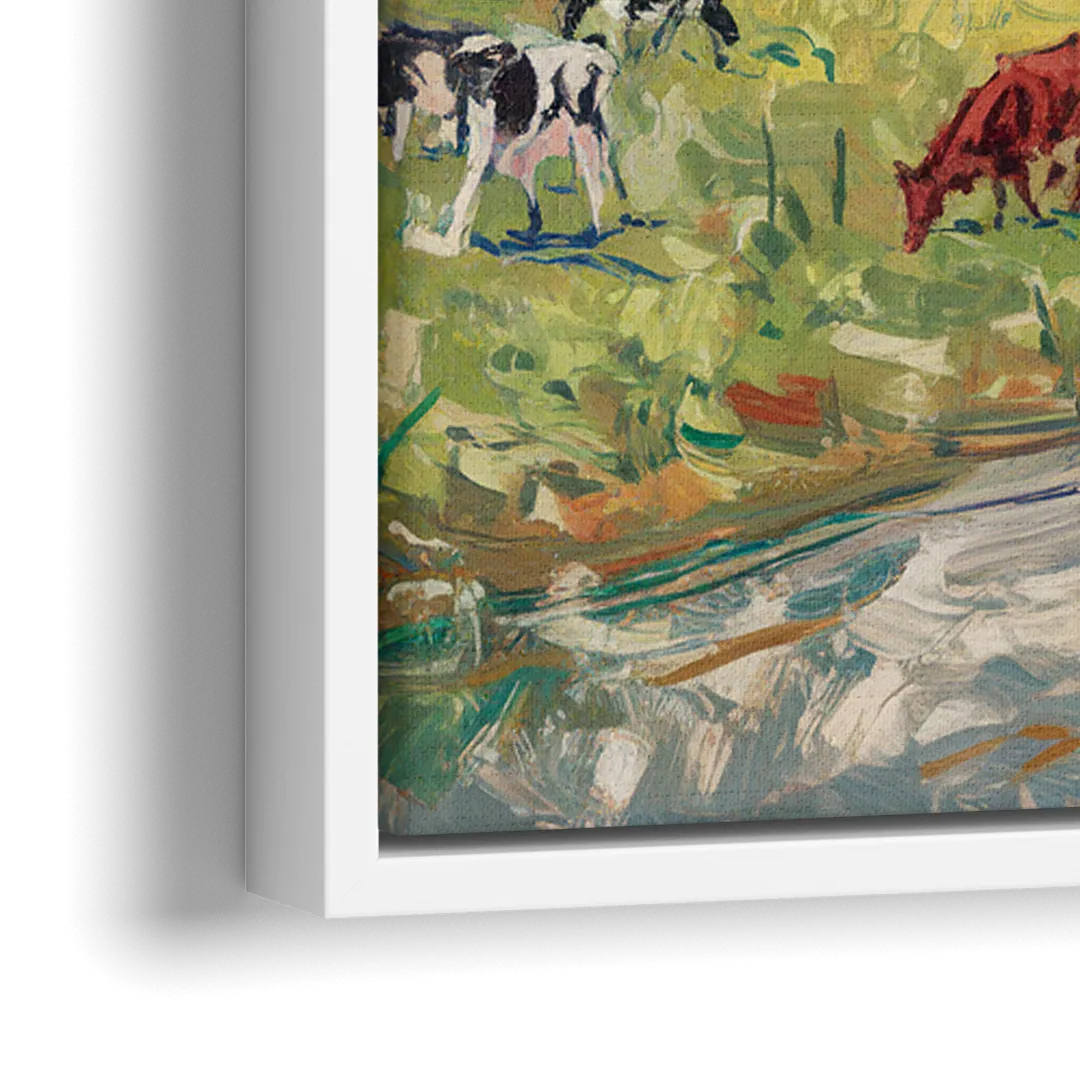 Lancaster PA Seasons - Close-Up White Frame Canvas