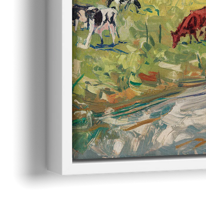 Lancaster PA Seasons - Close-Up White Frame Canvas