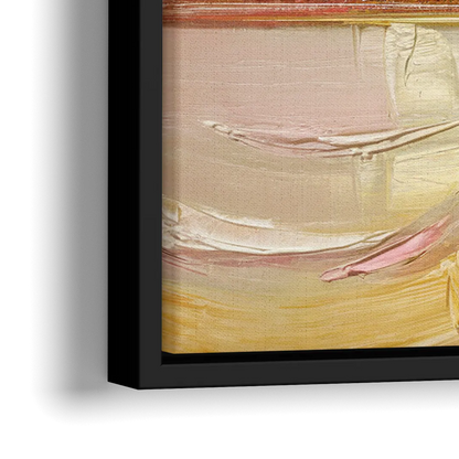 Chicago Cityscape At Dawn - Close-Up Black Frame Canvas