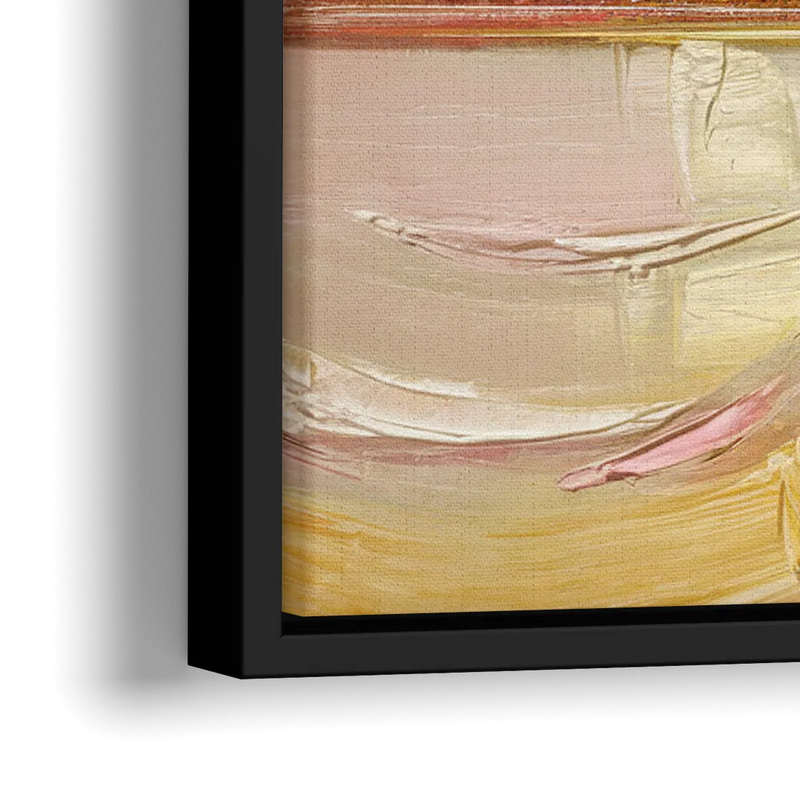 Chicago Cityscape At Dawn - Close-Up Black Frame Canvas